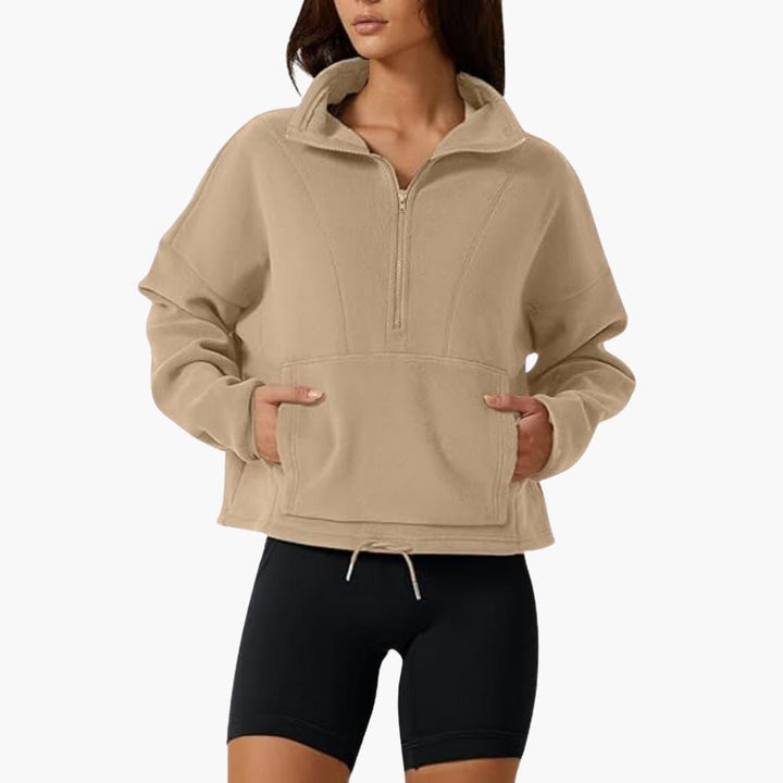 Damen Fleecejacke – Warmes Polarfleece-Sweatshirt Winter