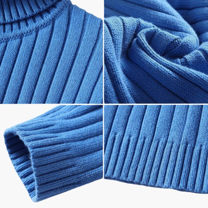 Gerippter Rollkragenpullover für Damen – stylisch & bequem