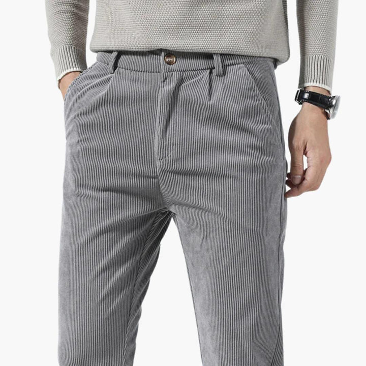 Slim Fit Cord-Hose für Herren – Modische, bequeme Freizeithose