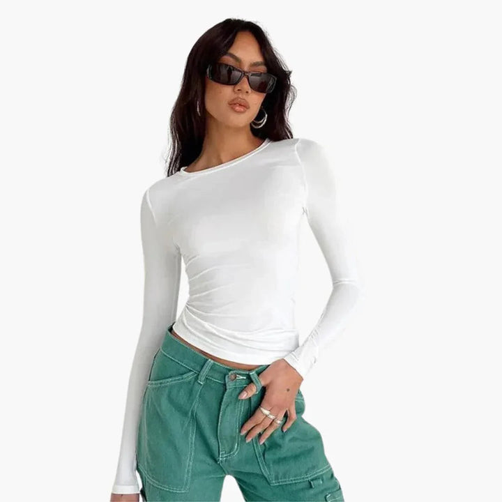 Slim Fit Langarmshirt für Damen