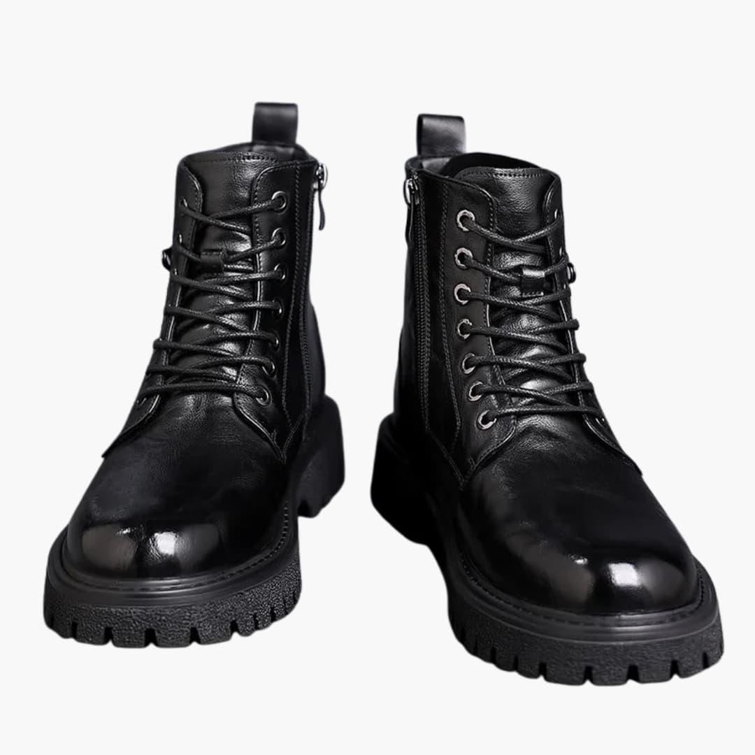 Schnürstiefel mit Reißverschluss für Herren