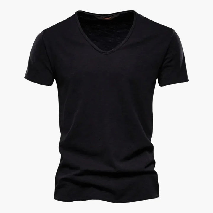 V-Ausschnitt Slim Fit T-Shirt für Herren