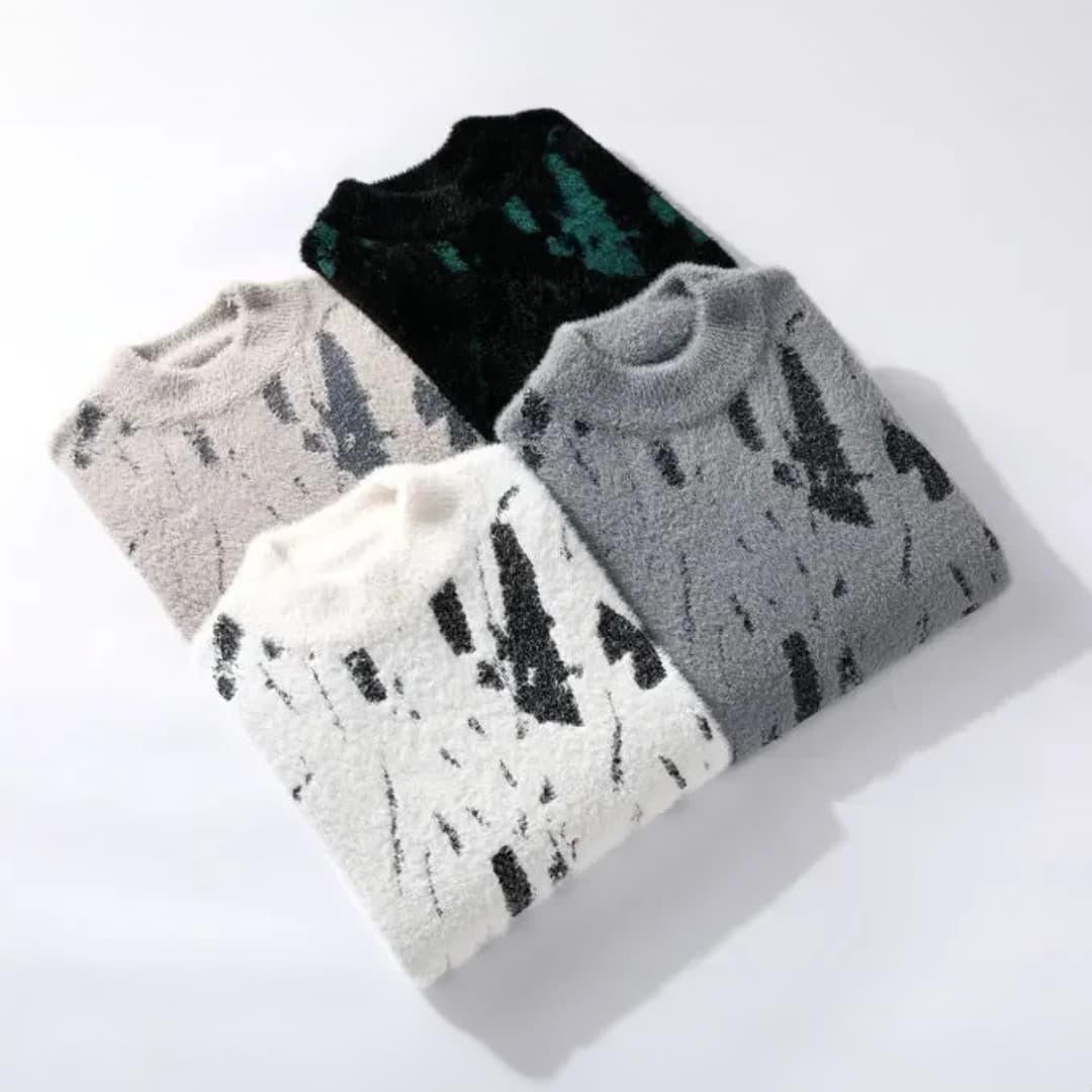 Pullover mit abstraktem Muster für Herren
