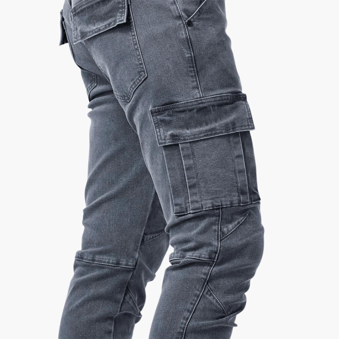 Stretch-Cargo-Jeans mit flexibler Passform für Herren