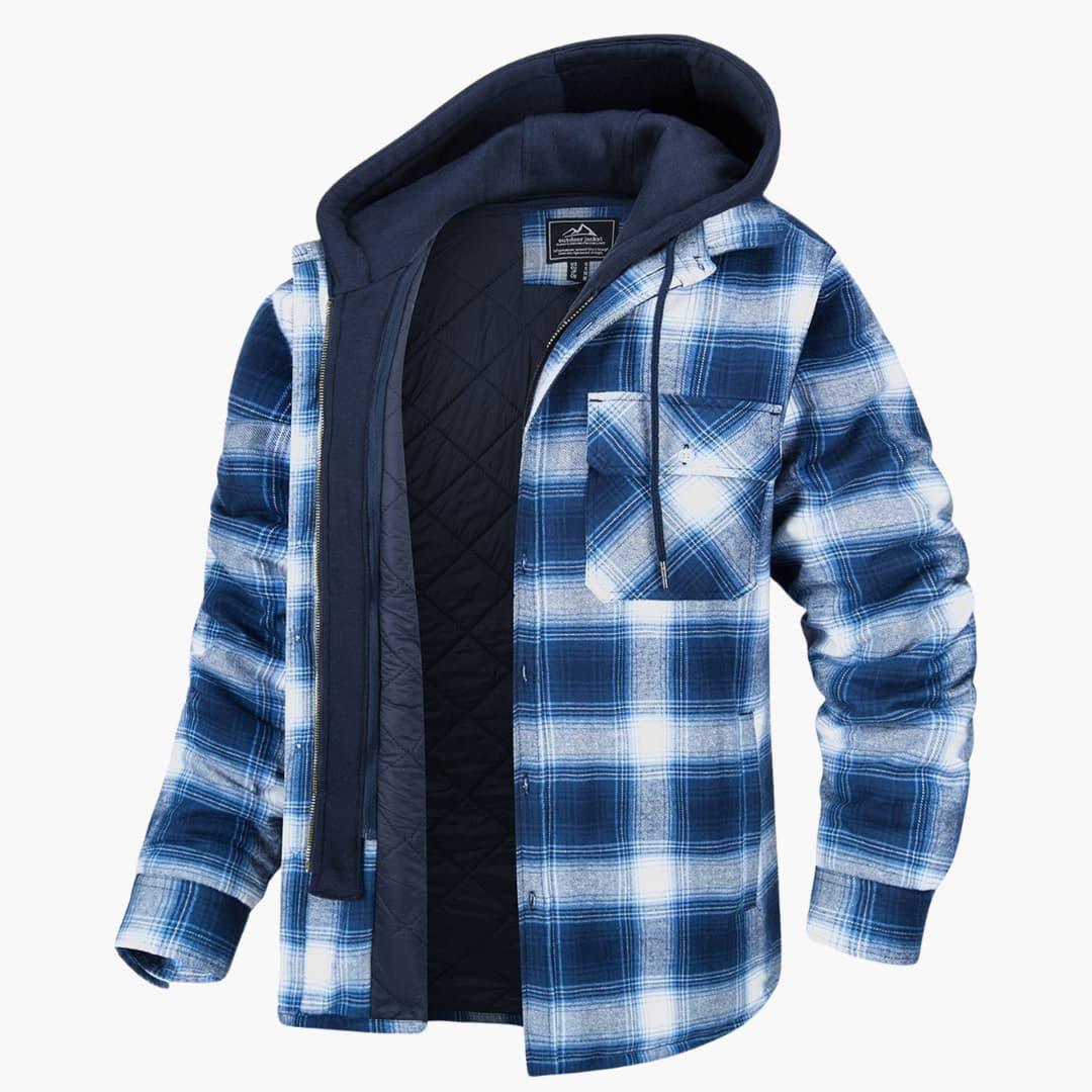 Kariertes Flanelljacke für Herren