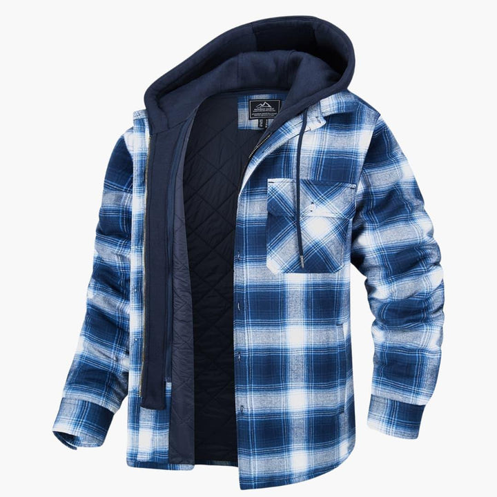 Kariertes Flanelljacke für Herren