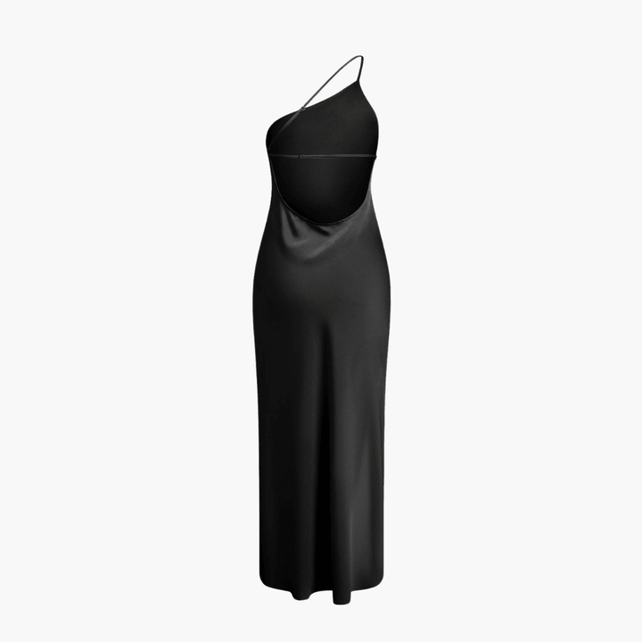 Satin Slip Kleid Damen mit Schlitz – Elegantes Abendkleid