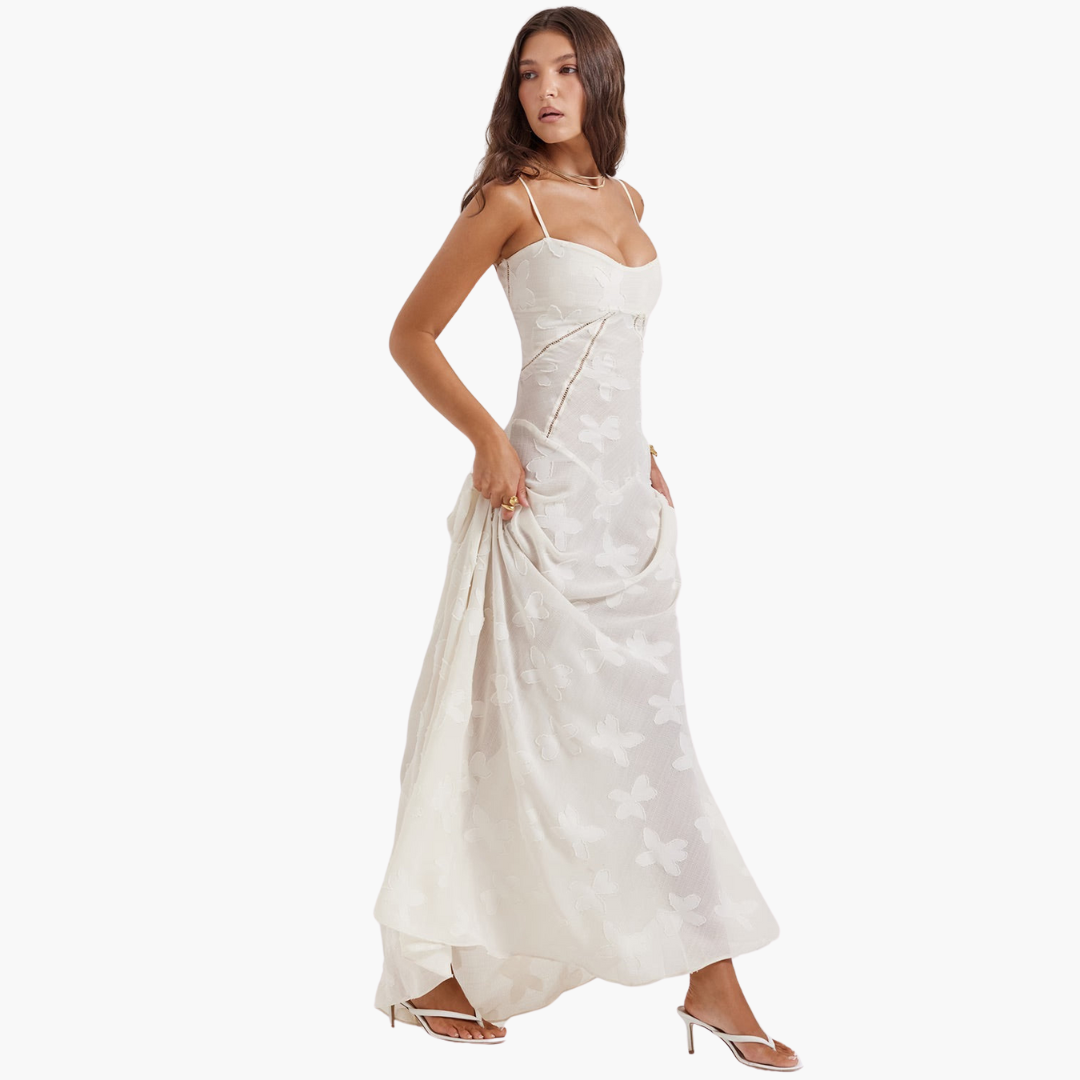 Spitzenkleid im Vintage-Stil für Damen – lang & elegant