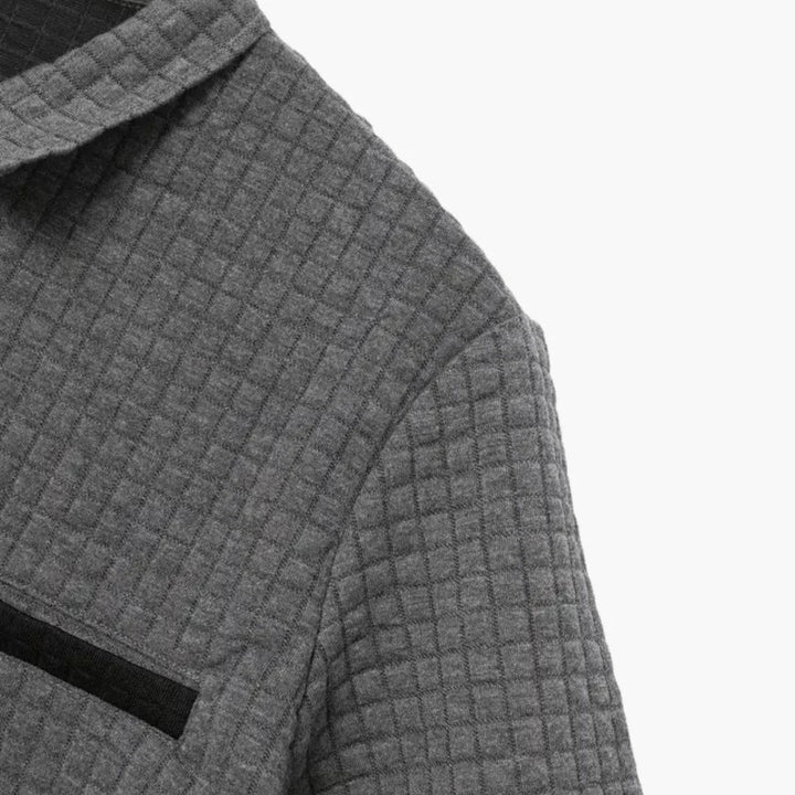 Texturiertes Slim Fit Polohemd für Herren