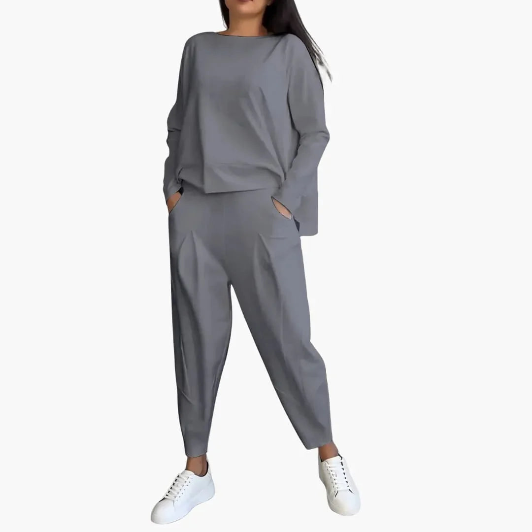 Zweiteiliges Rundhals-Set für Damen