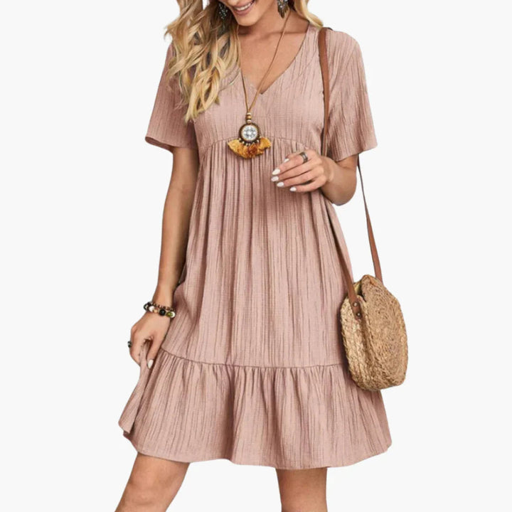 Fließendes Midi Kleid für Damen