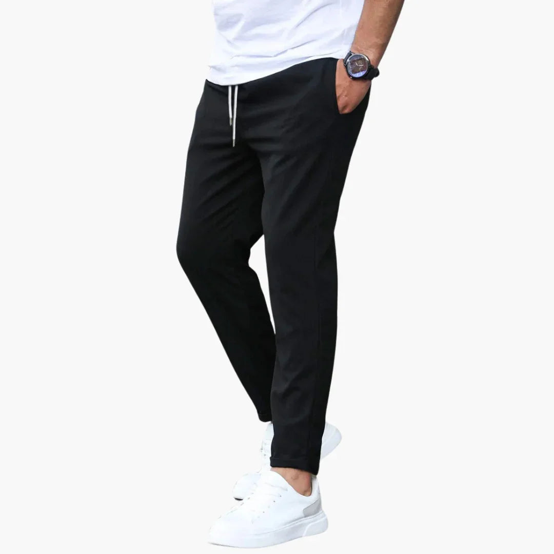 Elastische Stoffhose für Herren