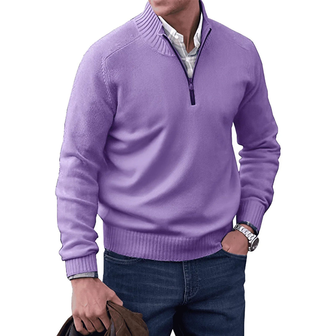 Halb-Zip Strickpullover für Herren