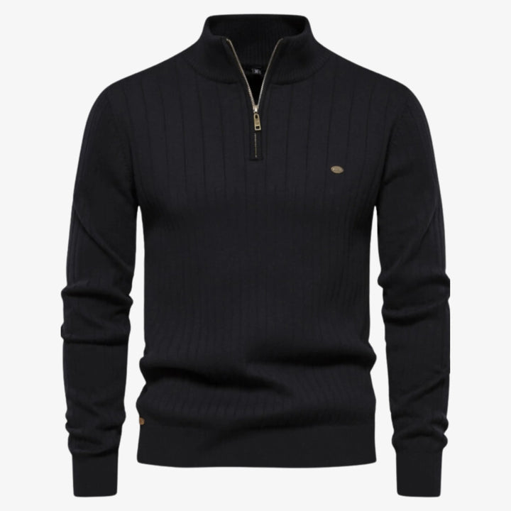 Gerippter Pullover Slim Fit für Herren