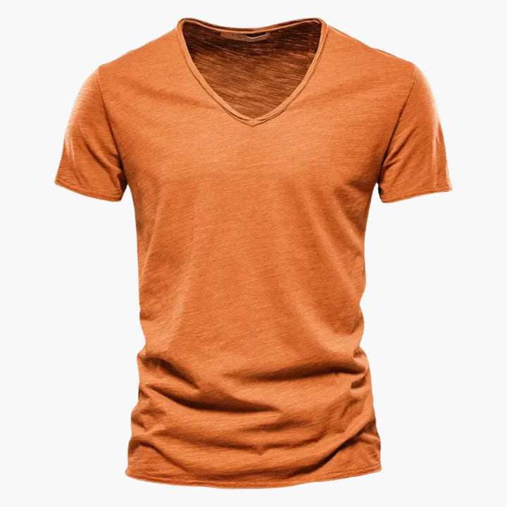 V-Ausschnitt Slim Fit T-Shirt für Herren