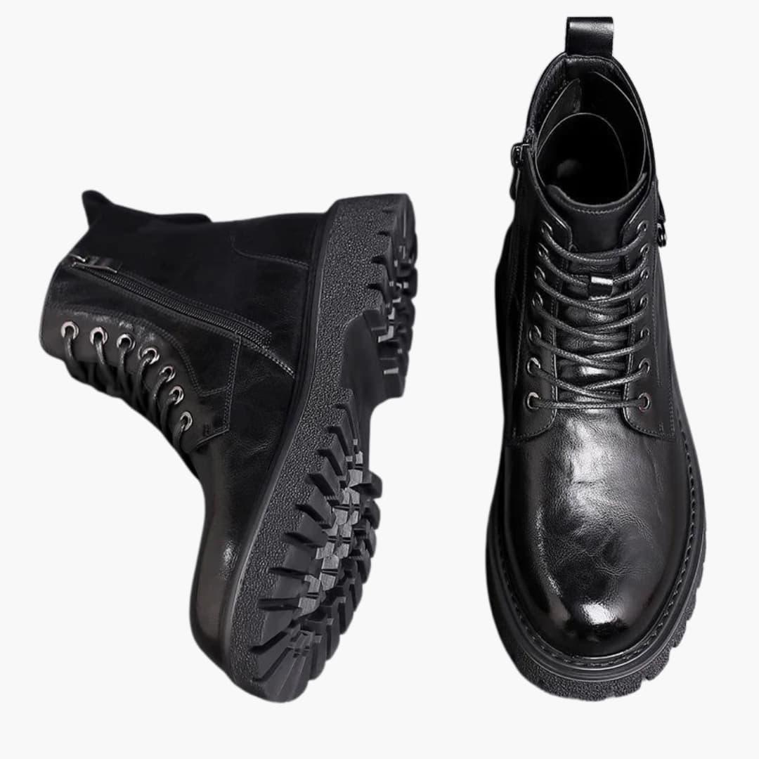 Schnürstiefel mit Reißverschluss für Herren