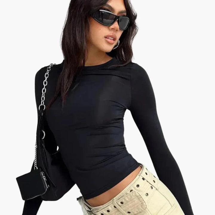 Slim Fit Langarmshirt für Damen