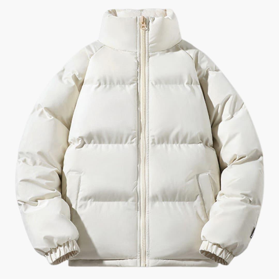 Warme Damen-Pufferjacke mit Fleece-Innenfutter und Kapuze