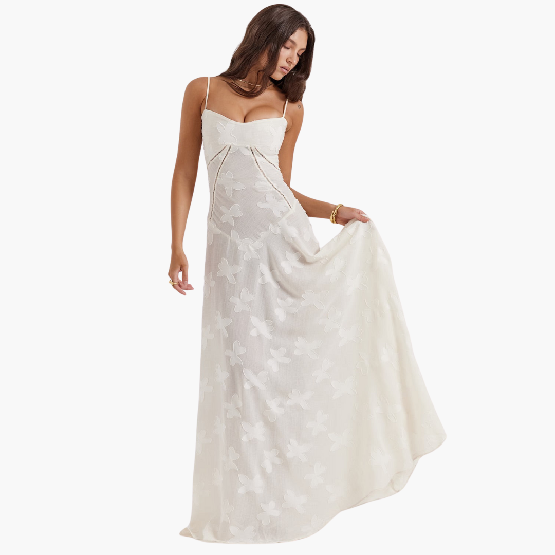 Spitzenkleid im Vintage-Stil für Damen – lang & elegant