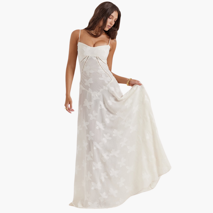 Spitzenkleid im Vintage-Stil für Damen – lang & elegant