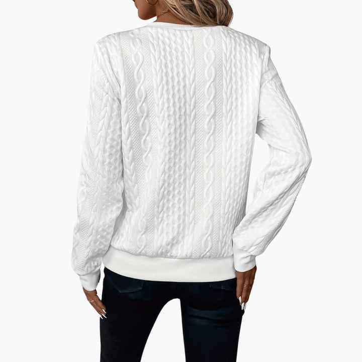 Strickpullover für Damen – Moderner Pullover mit Reißverschluss