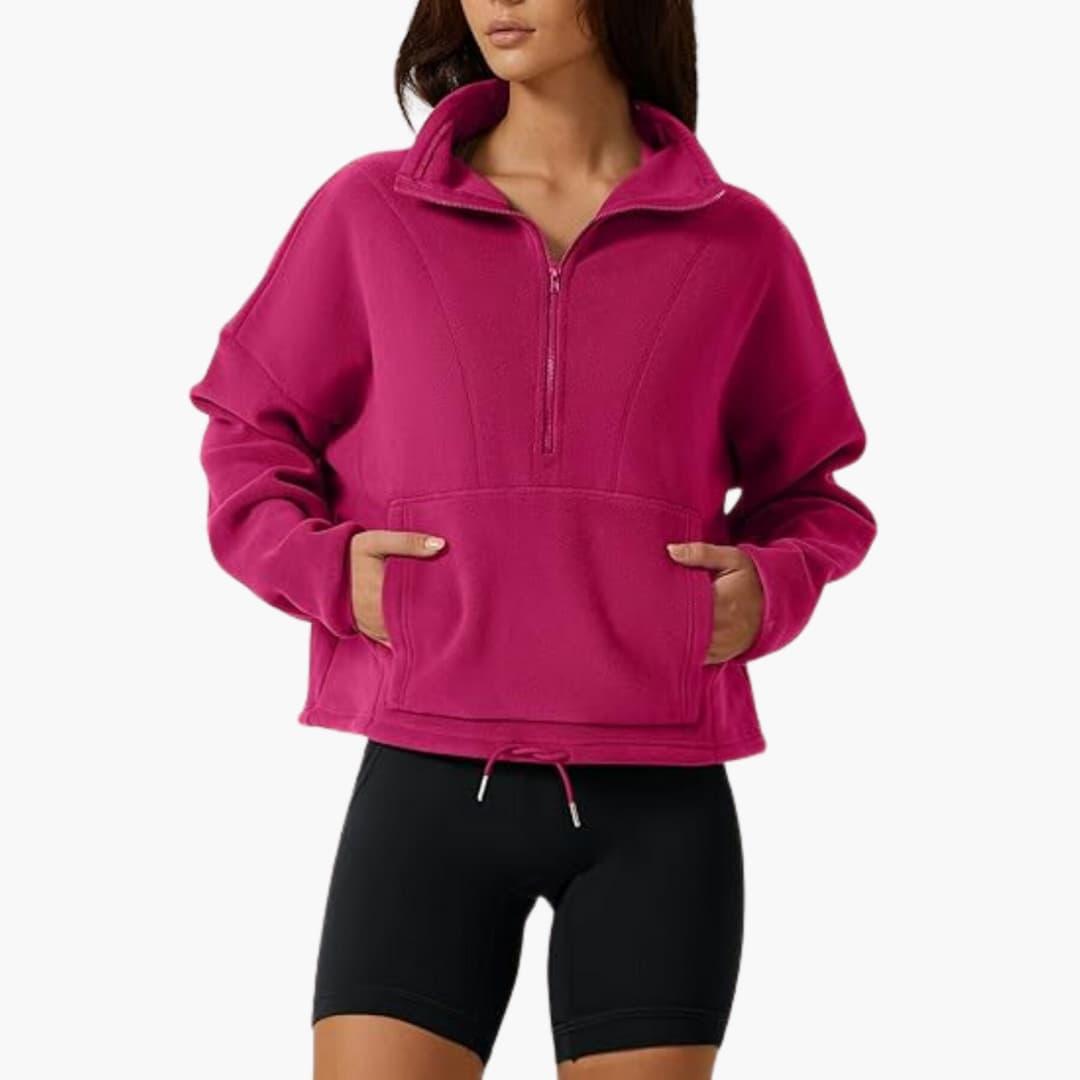 Damen Fleecejacke – Warmes Polarfleece-Sweatshirt Winter