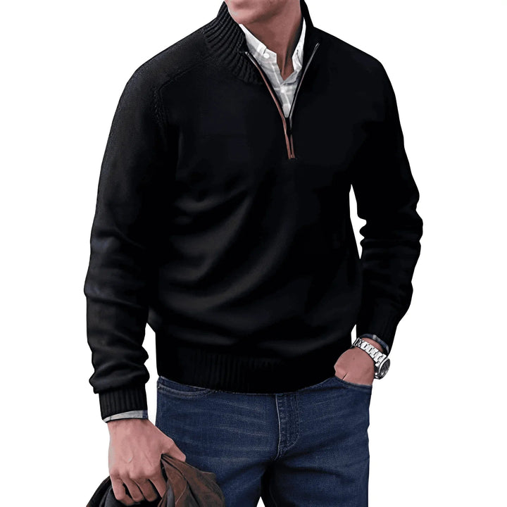 Halb-Zip Strickpullover für Herren