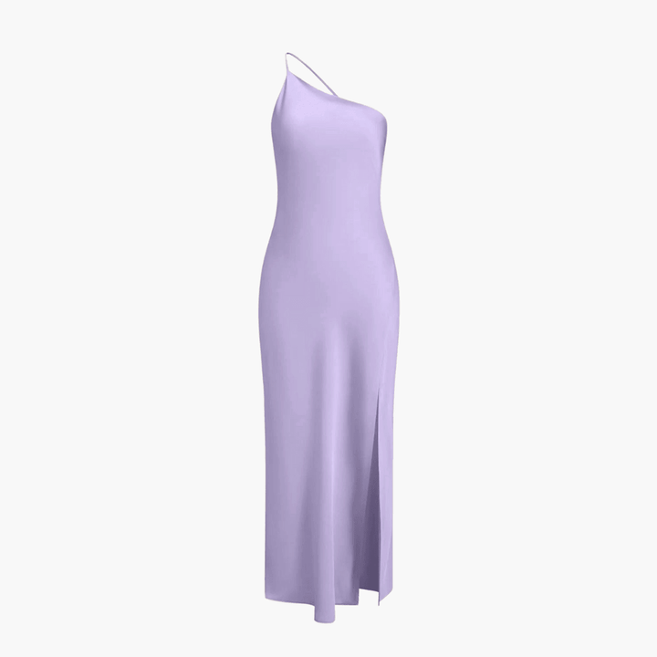 Satin Slip Kleid Damen mit Schlitz – Elegantes Abendkleid