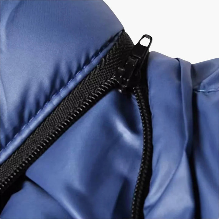 Herren-Daunenjacke mit Glanzeffekt