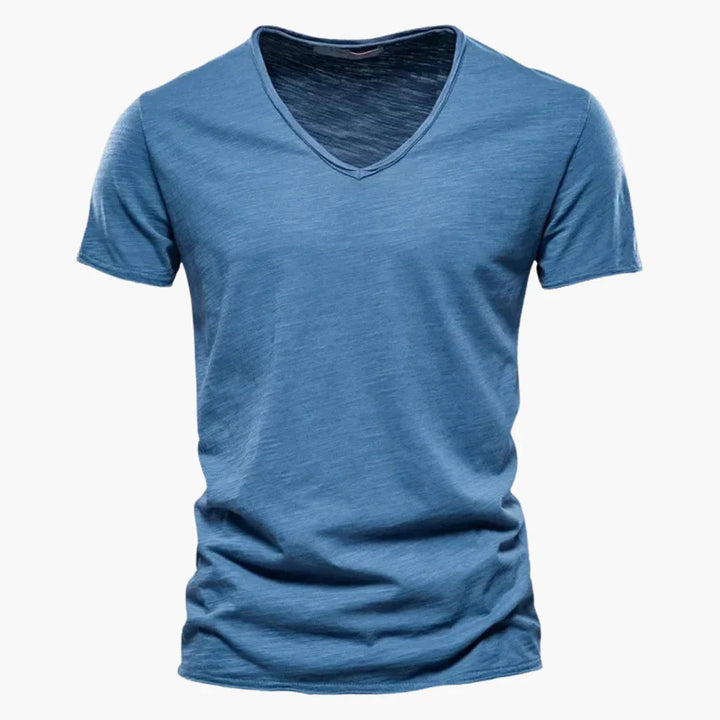 V-Ausschnitt Slim Fit T-Shirt für Herren