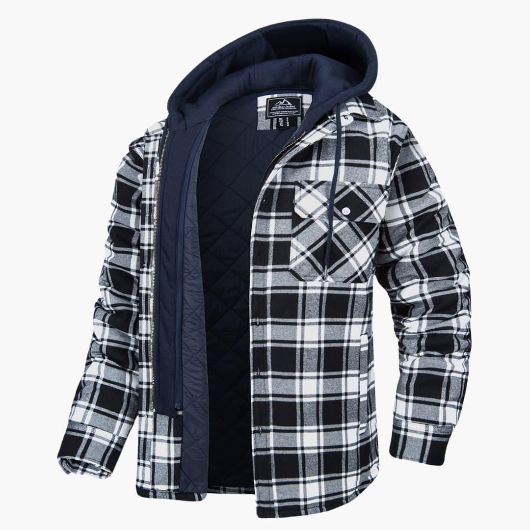 Kariertes Flanelljacke für Herren