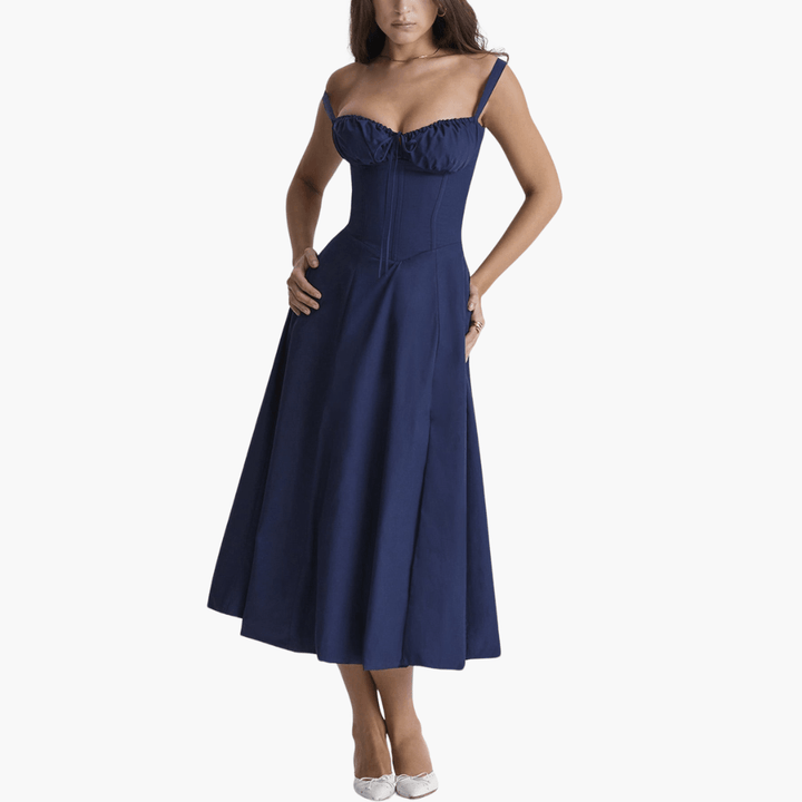 Korsettkleid für Damen mit - Rüschen & fließendem Rock