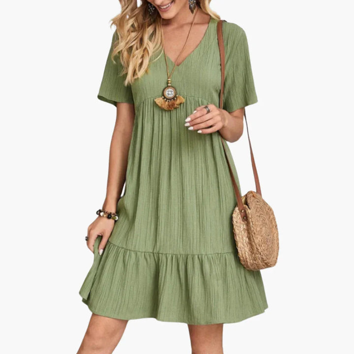 Fließendes Midi Kleid für Damen