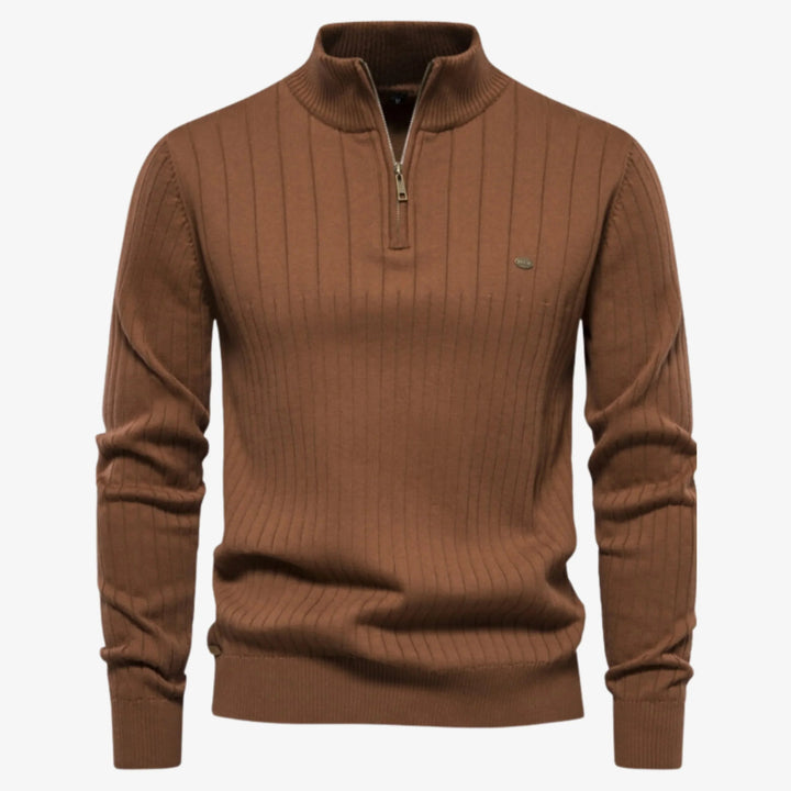 Gerippter Pullover Slim Fit für Herren