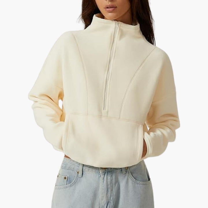 Damen Fleecejacke – Warmes Polarfleece-Sweatshirt Winter