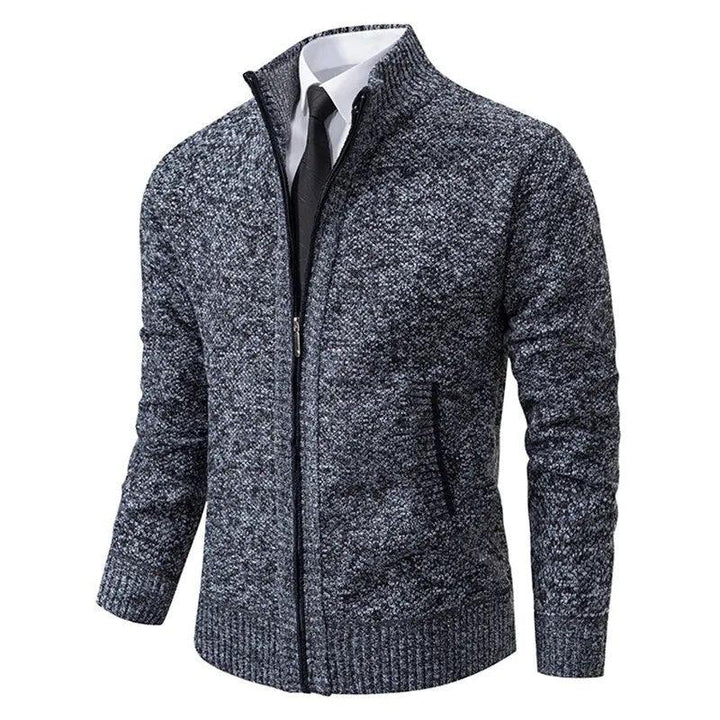 Gerippter Rollkragen Strickpullover für Herren