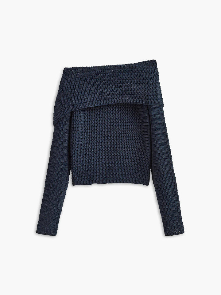 Asymmetrisches Stricktop für Damen