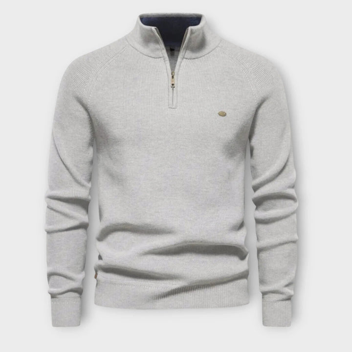 Rafael - Herrenpullover mit Reißverschluss