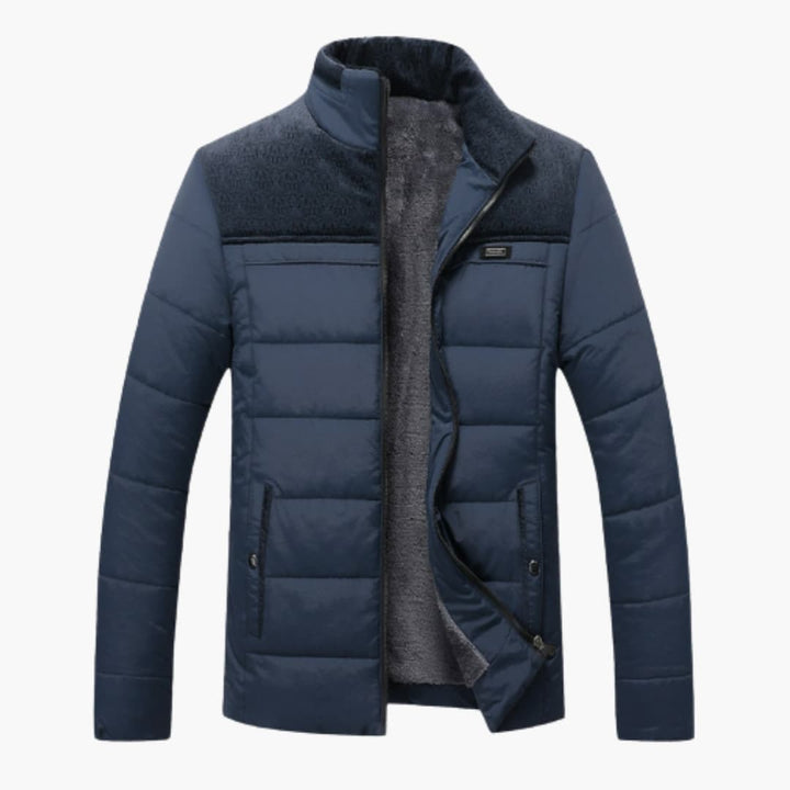 Herrenjacke mit Stehkragen und Steppung
