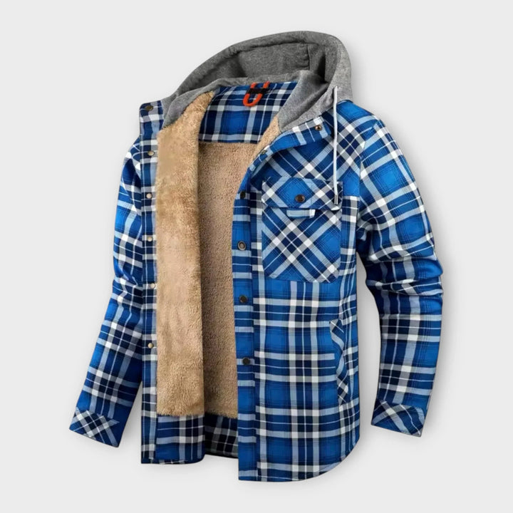 Gefütterte Flanelljacke für Herren