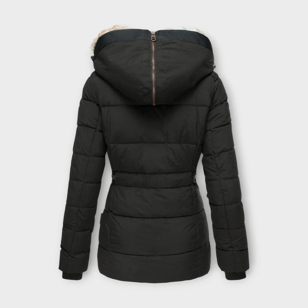 Pelzgefütterter Wintermantel für Damen