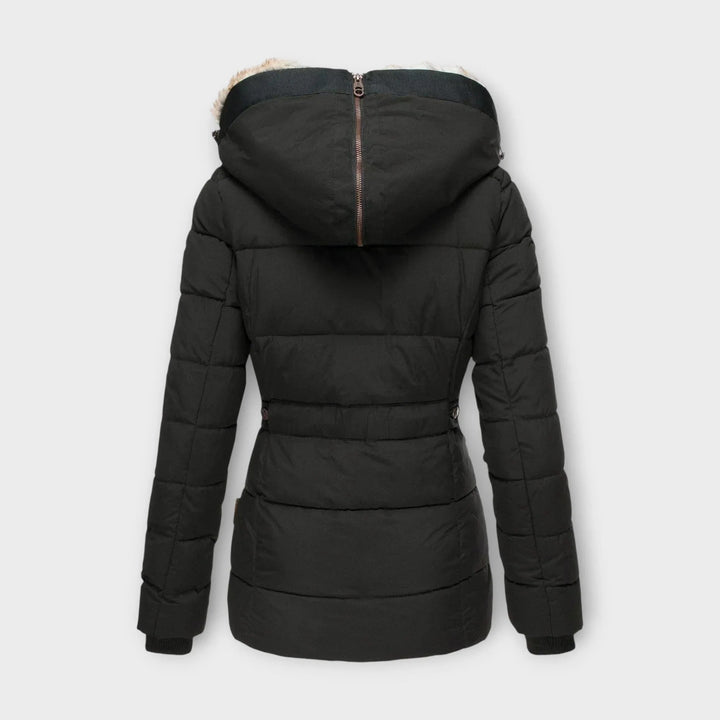 Pelzgefütterter Wintermantel für Damen