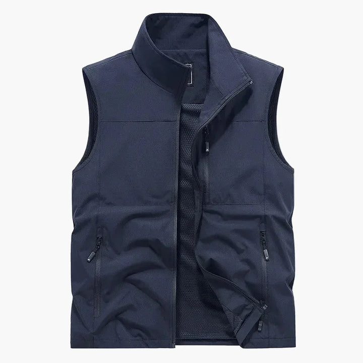 Reißverschluss Outdoor Weste für Herren