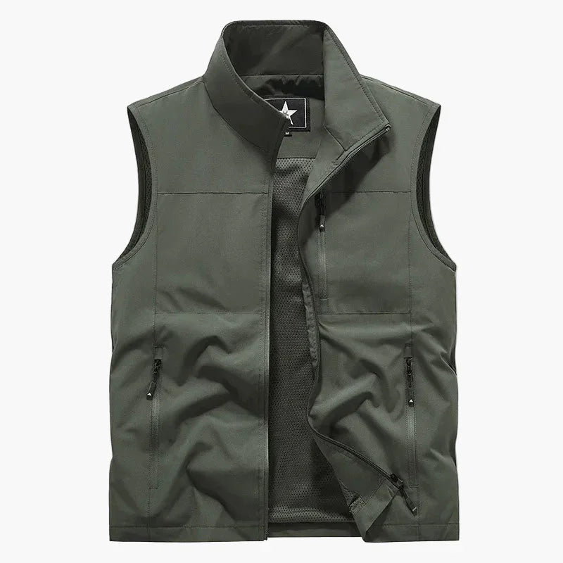 Reißverschluss Outdoor Weste für Herren