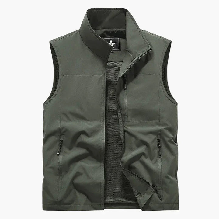 Reißverschluss Outdoor Weste für Herren