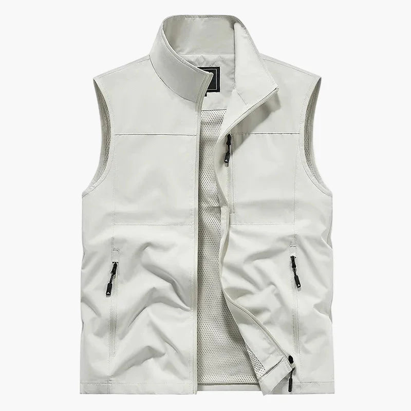 Reißverschluss Outdoor Weste für Herren