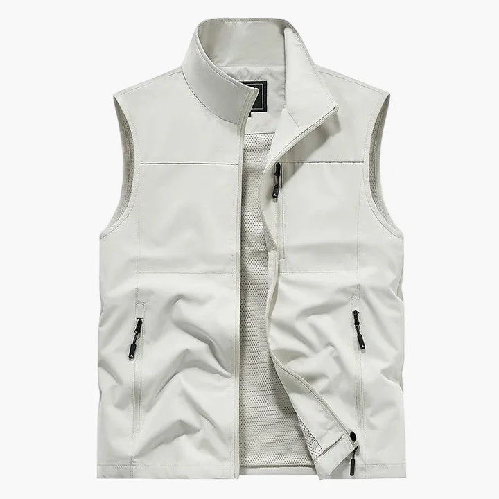 Reißverschluss Outdoor Weste für Herren