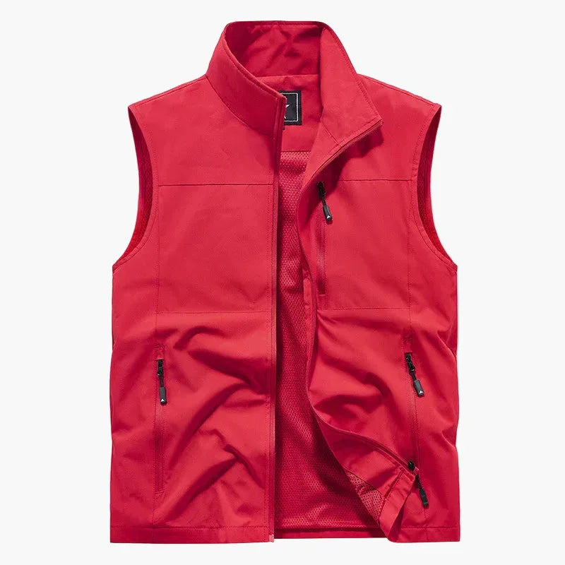 Reißverschluss Outdoor Weste für Herren