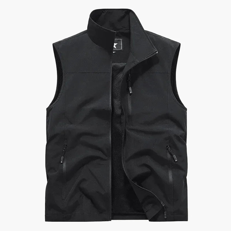 Reißverschluss Outdoor Weste für Herren