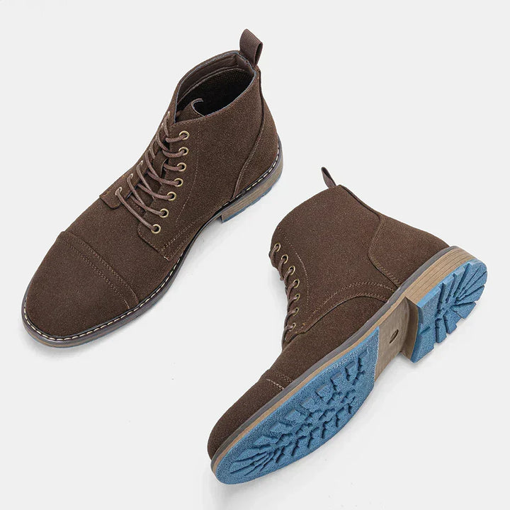 Schnürstiefel mit Profilsohle für Herren